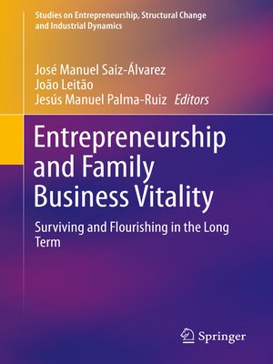 cover image of Entrepreneurship and Family Business Vitality